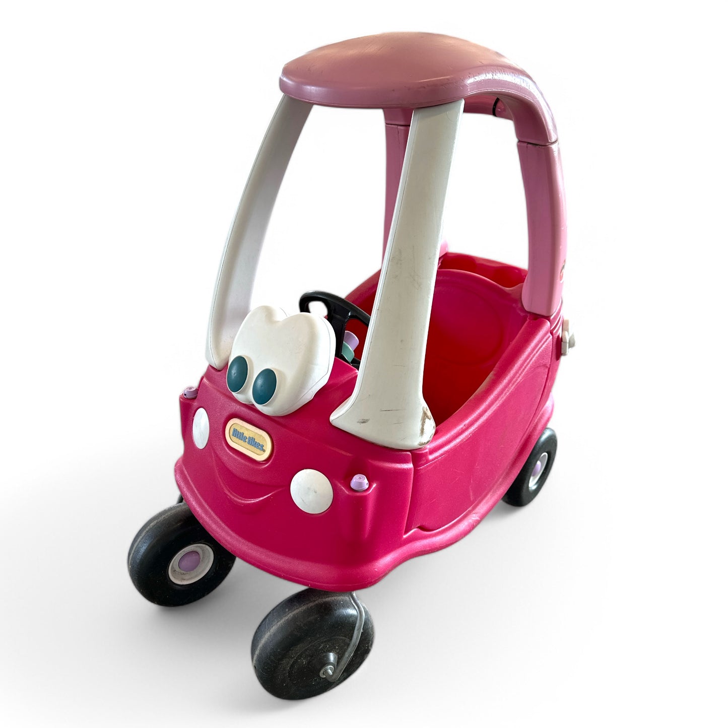 Princess Cozy Coupe Ride-On Toy - Toddler Car Push and Buggy