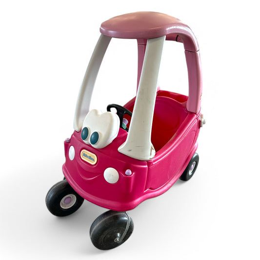 Princess Cozy Coupe Ride-On Toy - Toddler Car Push and Buggy