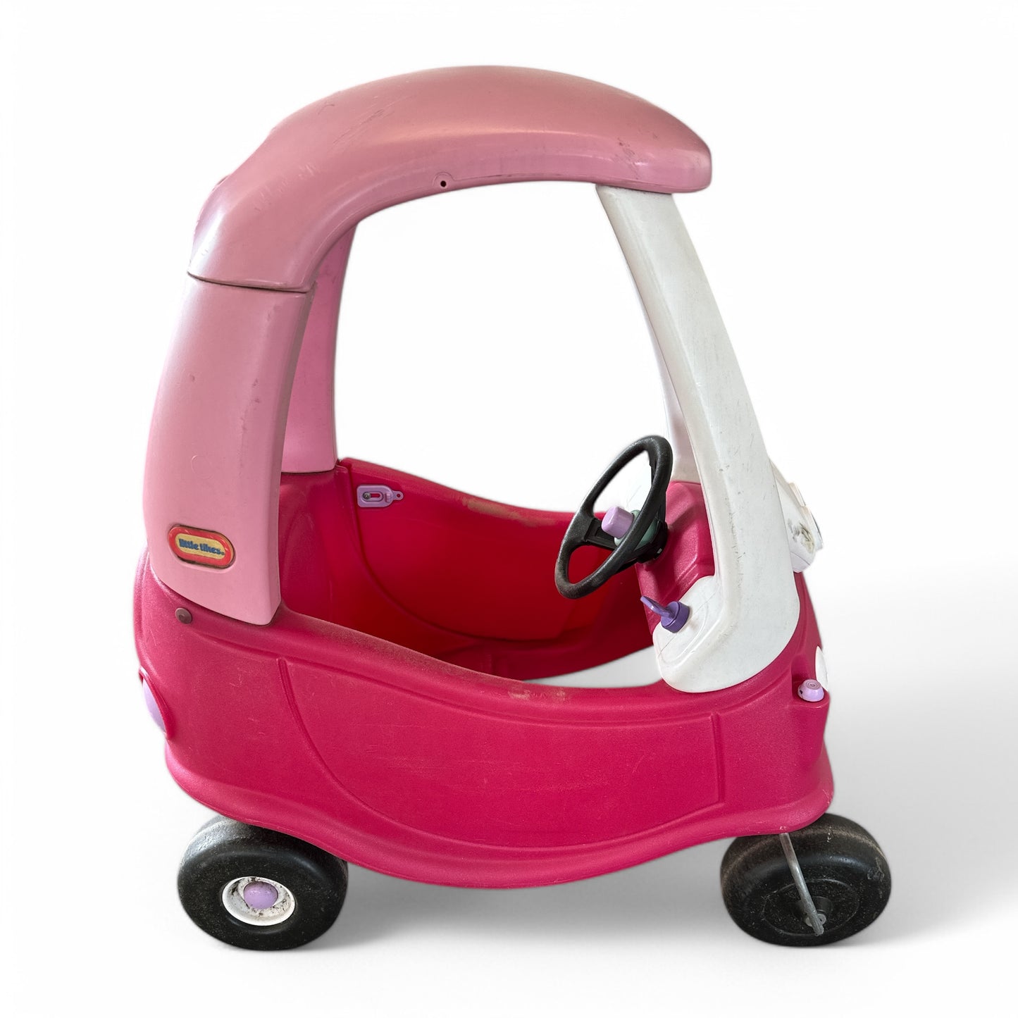 Princess Cozy Coupe Ride-On Toy - Toddler Car Push and Buggy