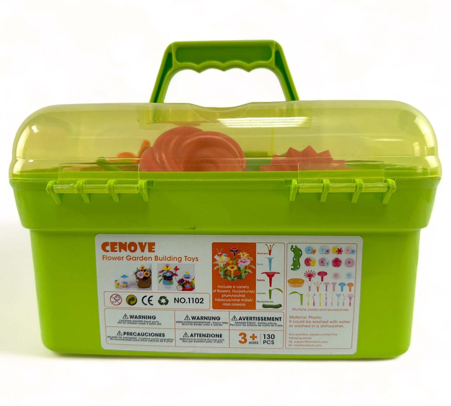 Flower Garden Building Toy Set