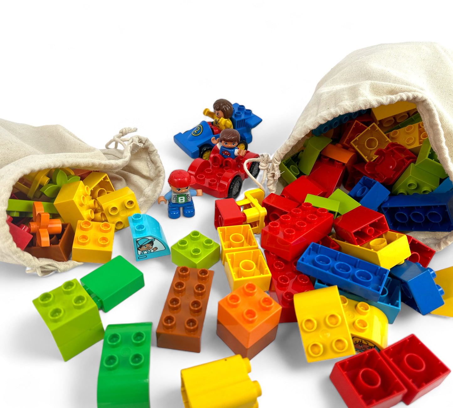 Duplos Mix and Match Blocks with Race Car Set
