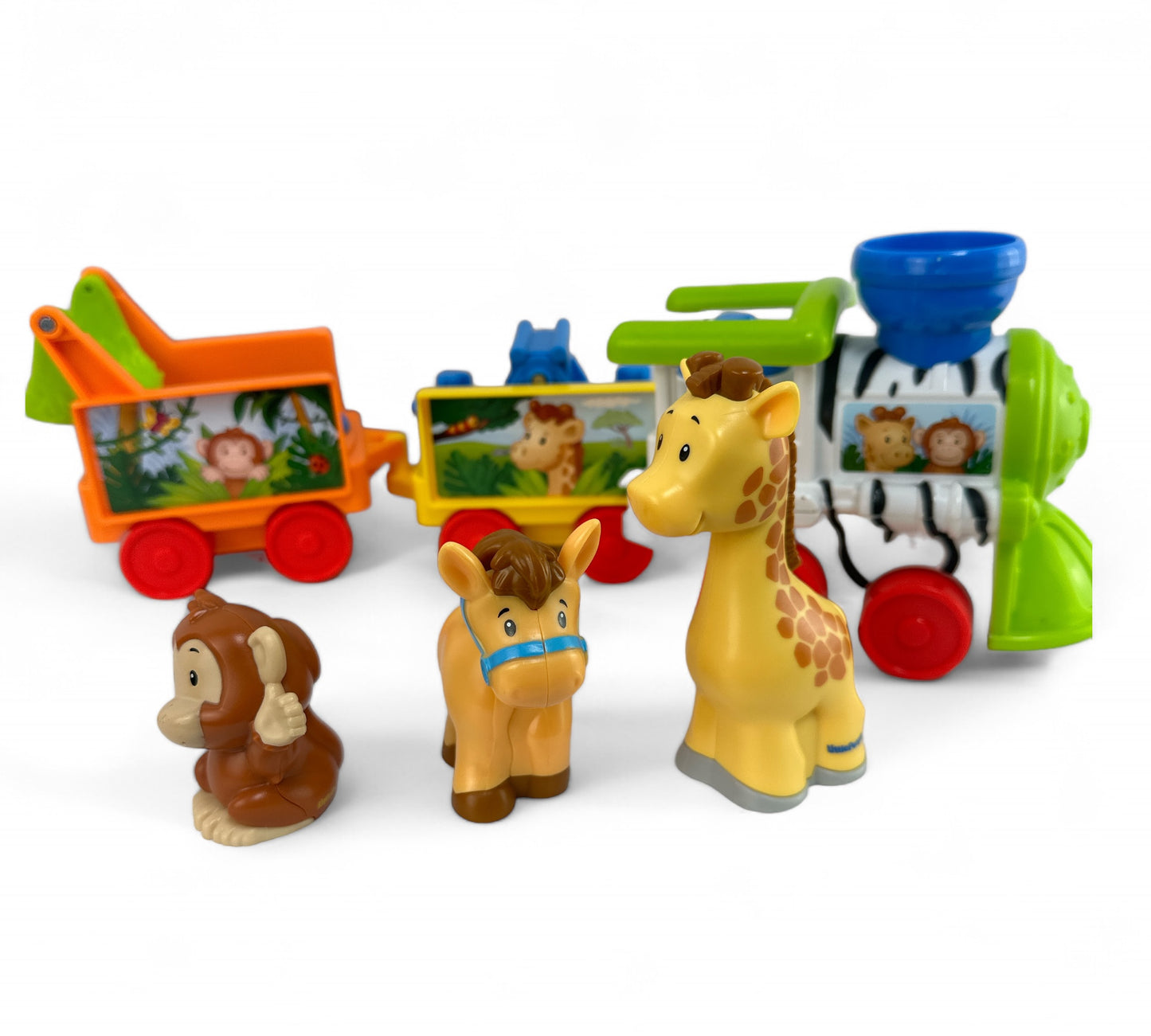 Little People Musical Zoo Safari Train Monkey Tiger Giraffe