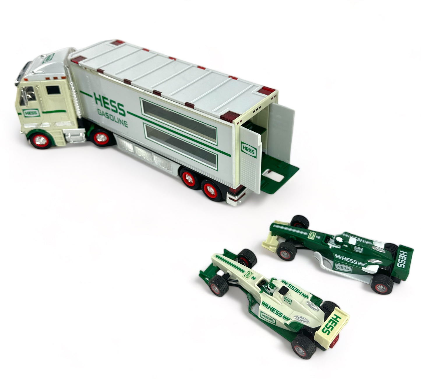 1997 Toy Truck with 2 Racers