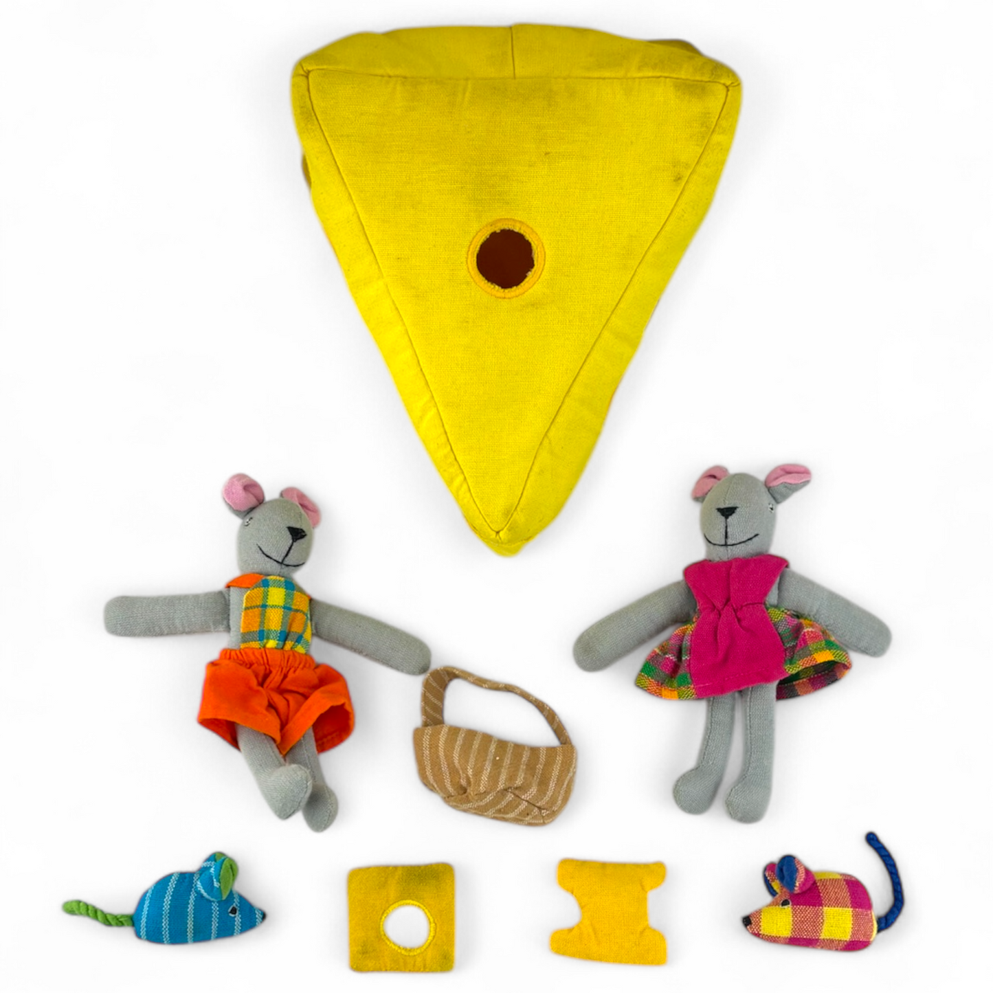 Fabric Cotton Mouse House Picnic Playhouse