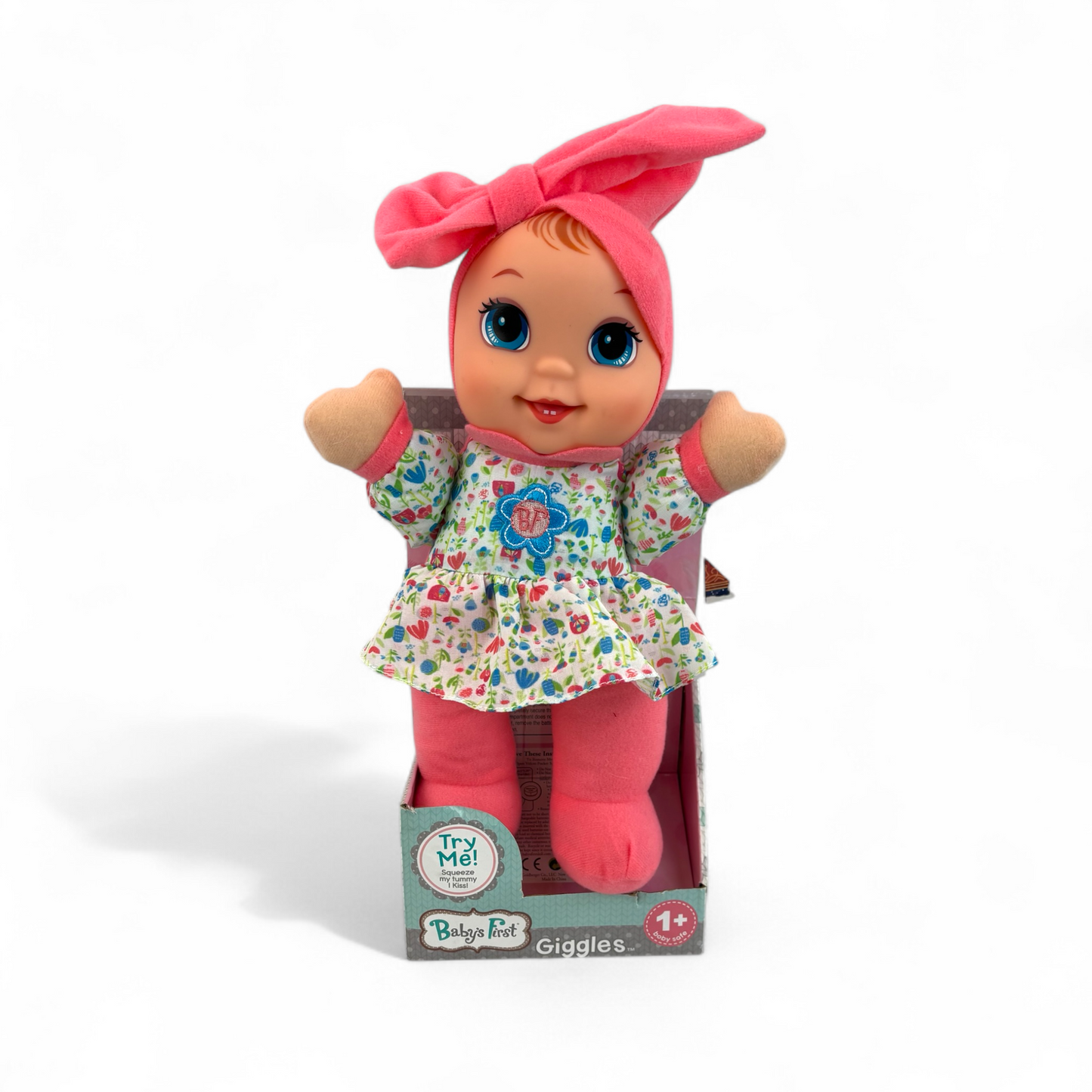 Goldberger Giggles Doll with Coral Top & Infectious Giggle Sound Module