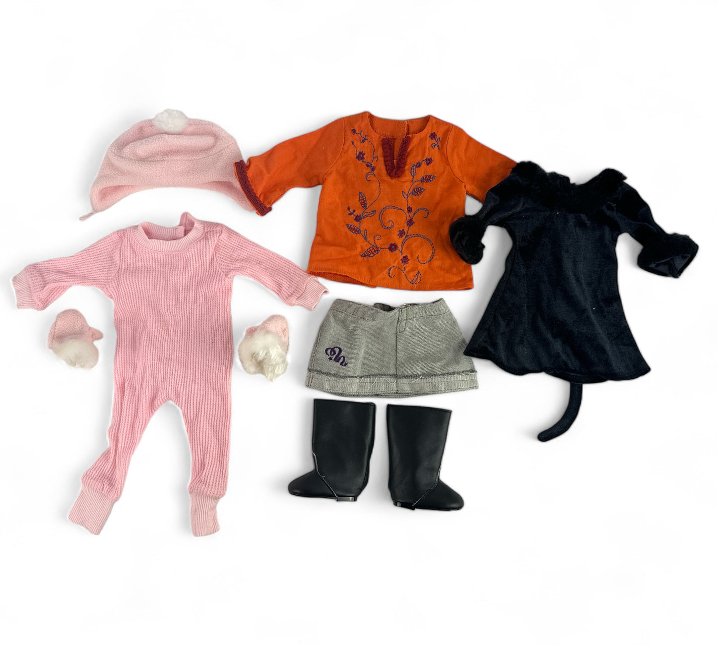 American Girl Doll Cowgirl Dress Up with Other Outfits and Accessories