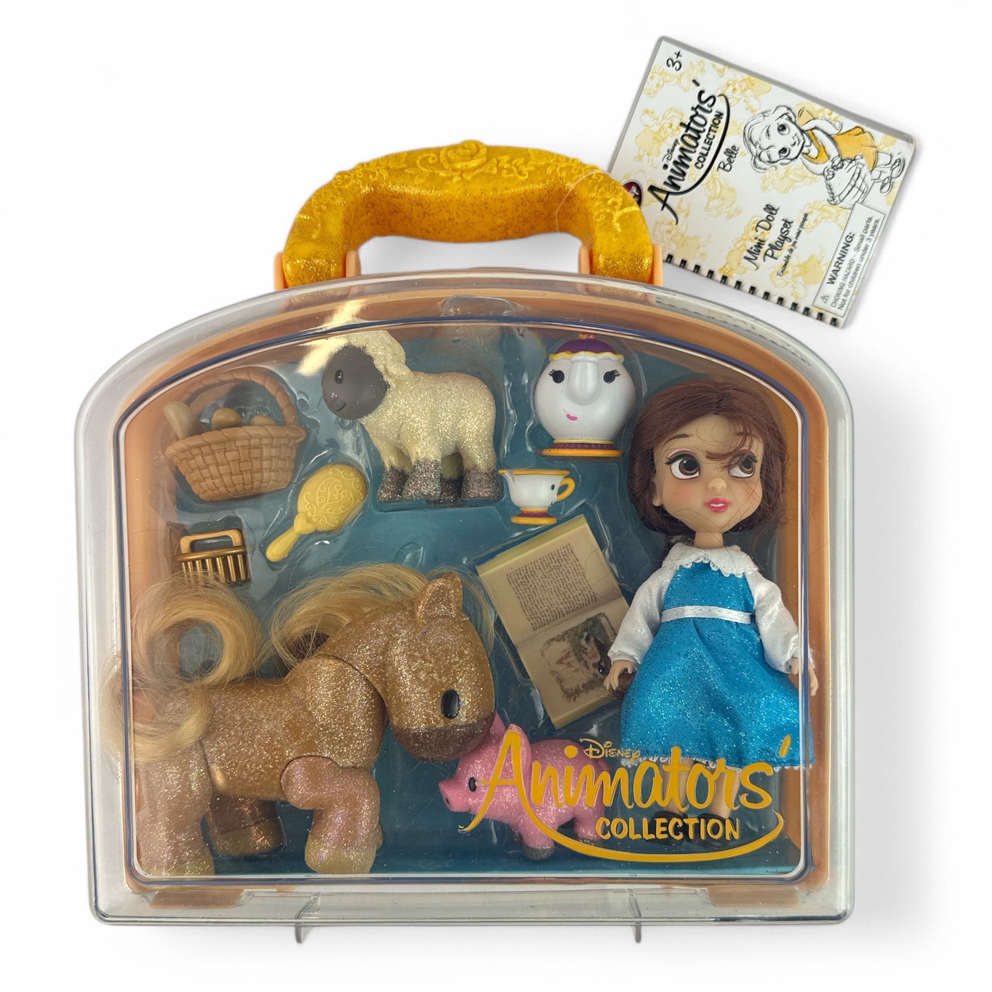 Belle! Disney Animator's Collection Mini Doll Playset With Case