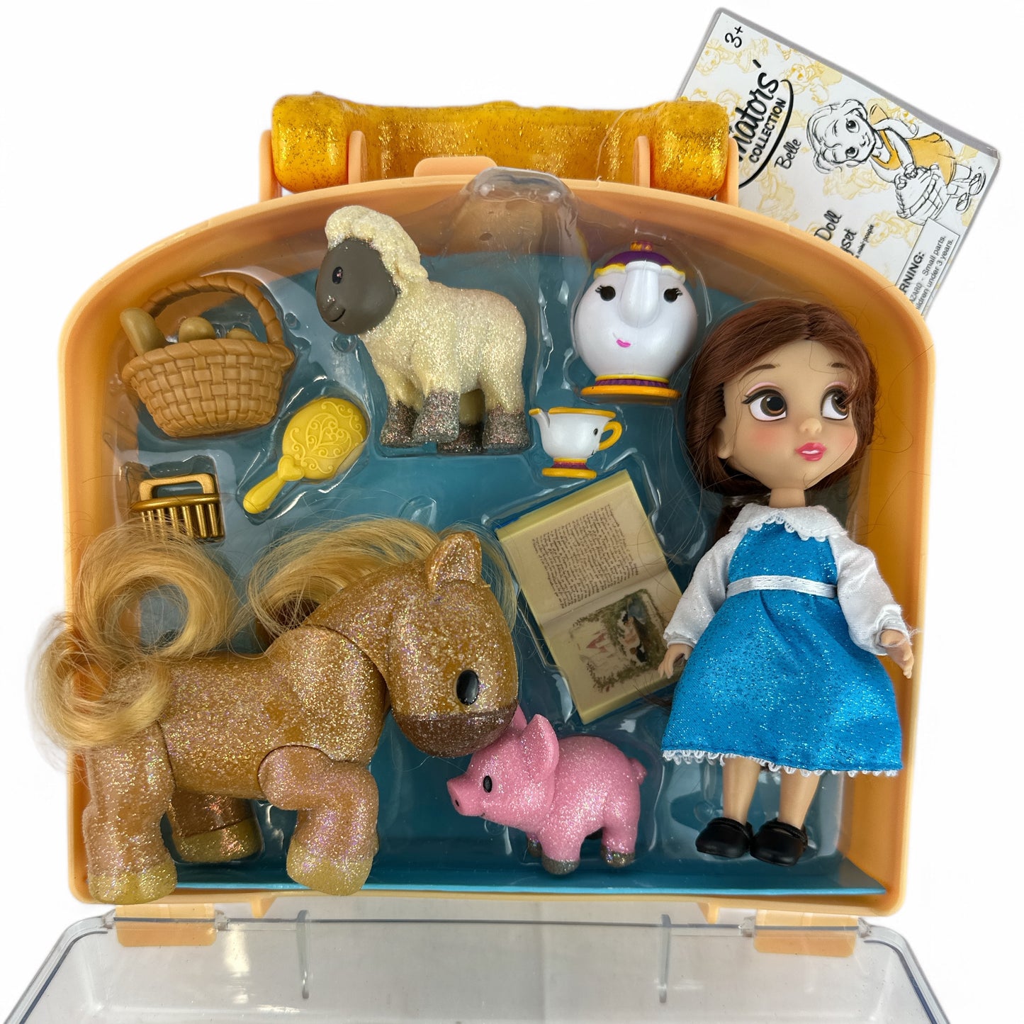 Belle! Disney Animator's Collection Mini Doll Playset With Case