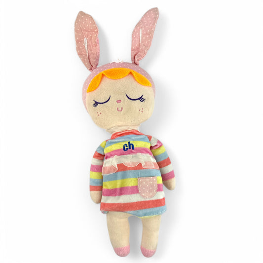 Plush Sleeping Girl Bunny Rabbit Doll