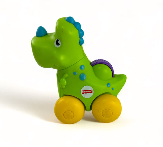 Green Dinosaur Rolling Clicker Pal Toy