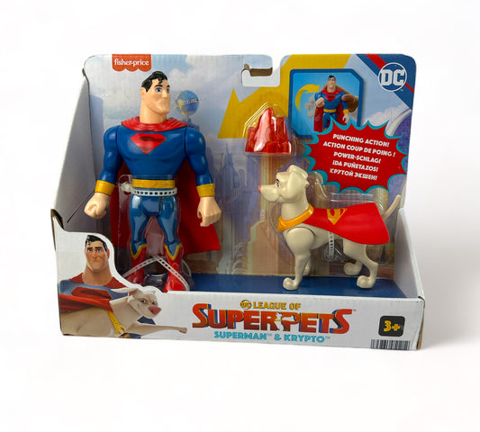 DC League of Super Pets Superman and Krypto