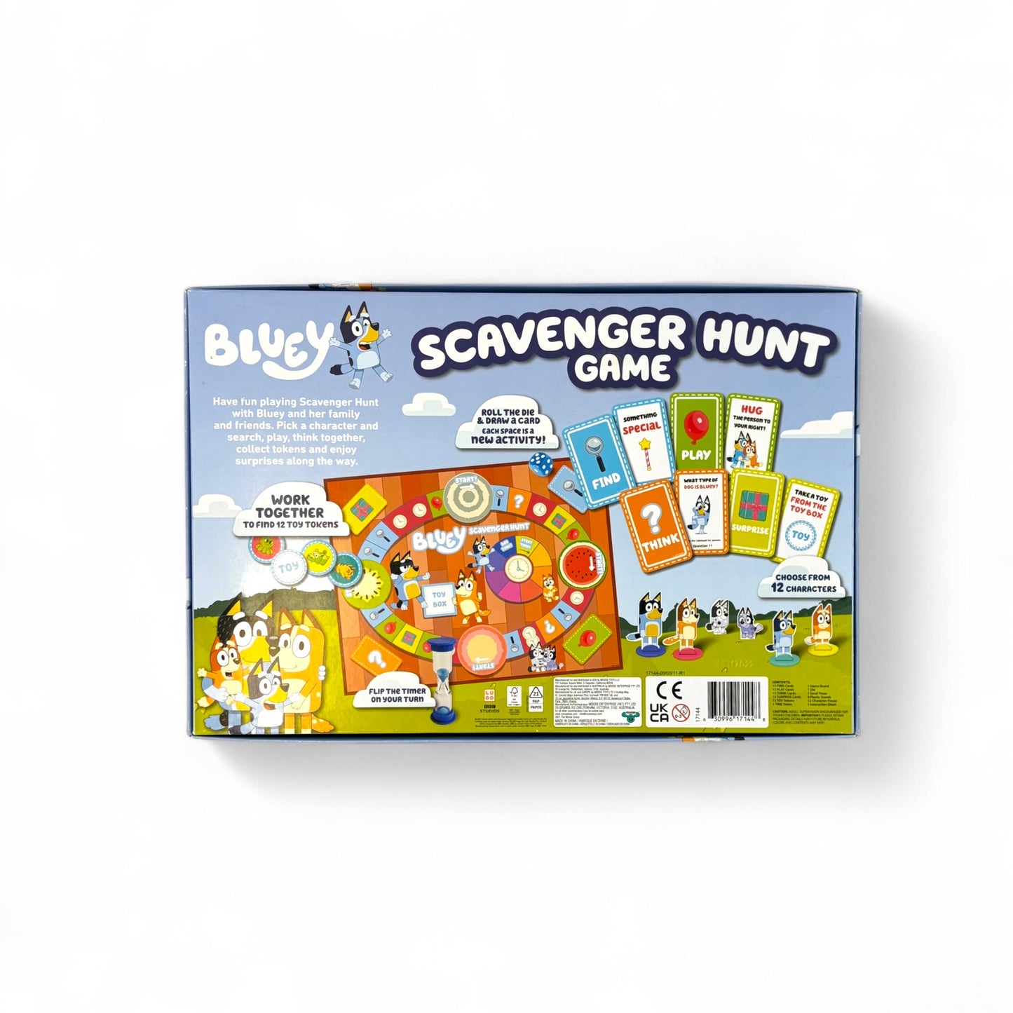 Bluey: Scavenger Hunt Family Board Game
