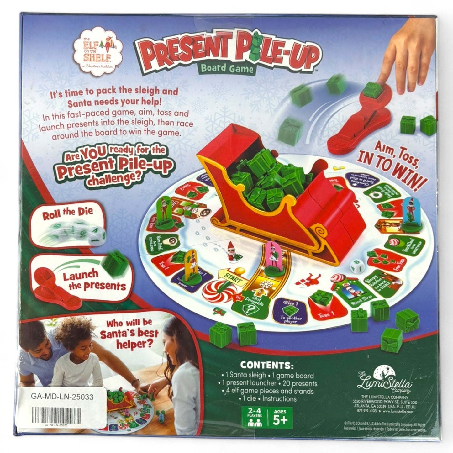 Present Pile-Up Board Game