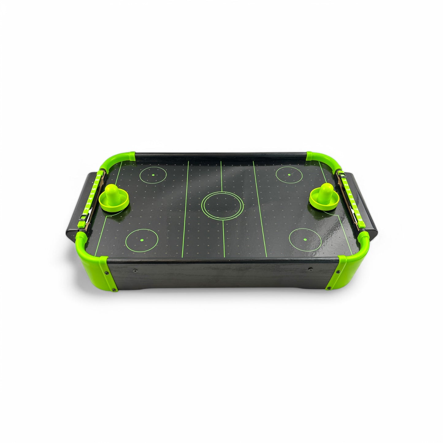Neon Wooden Tabletop AIR Hockey Game