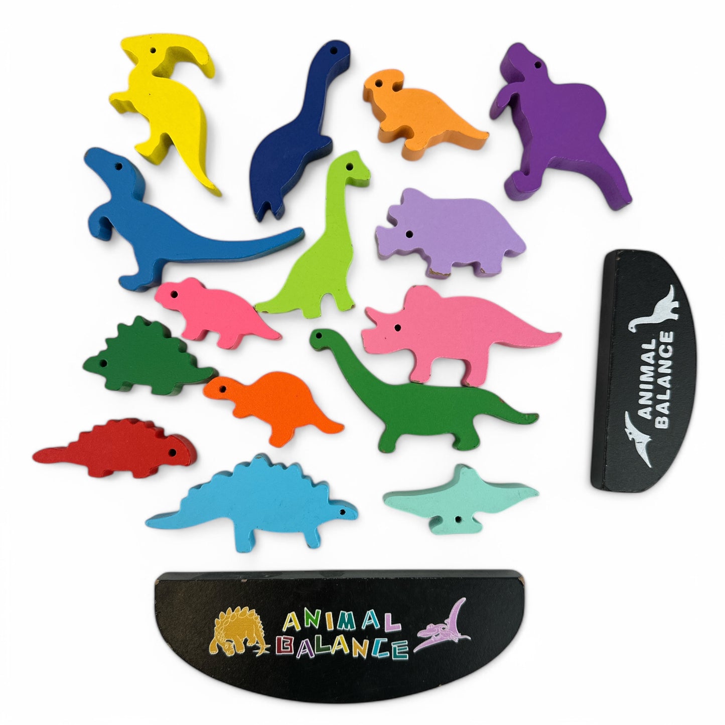 Animal Balance - Wooden Stacking Dinosaur Toys Balancing Block Sets