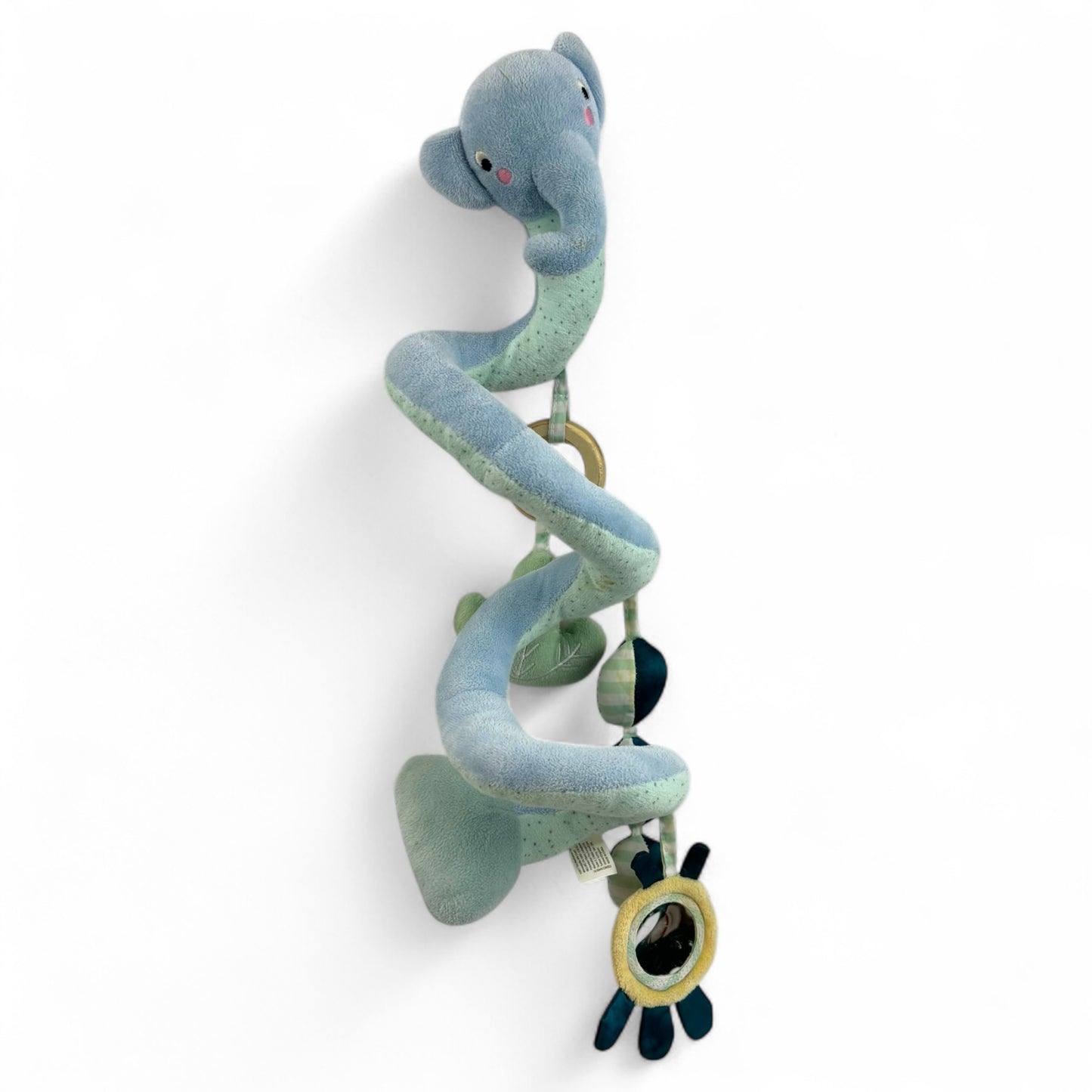 Toy Safari Elephant Spiral Stroller and Crib Toy