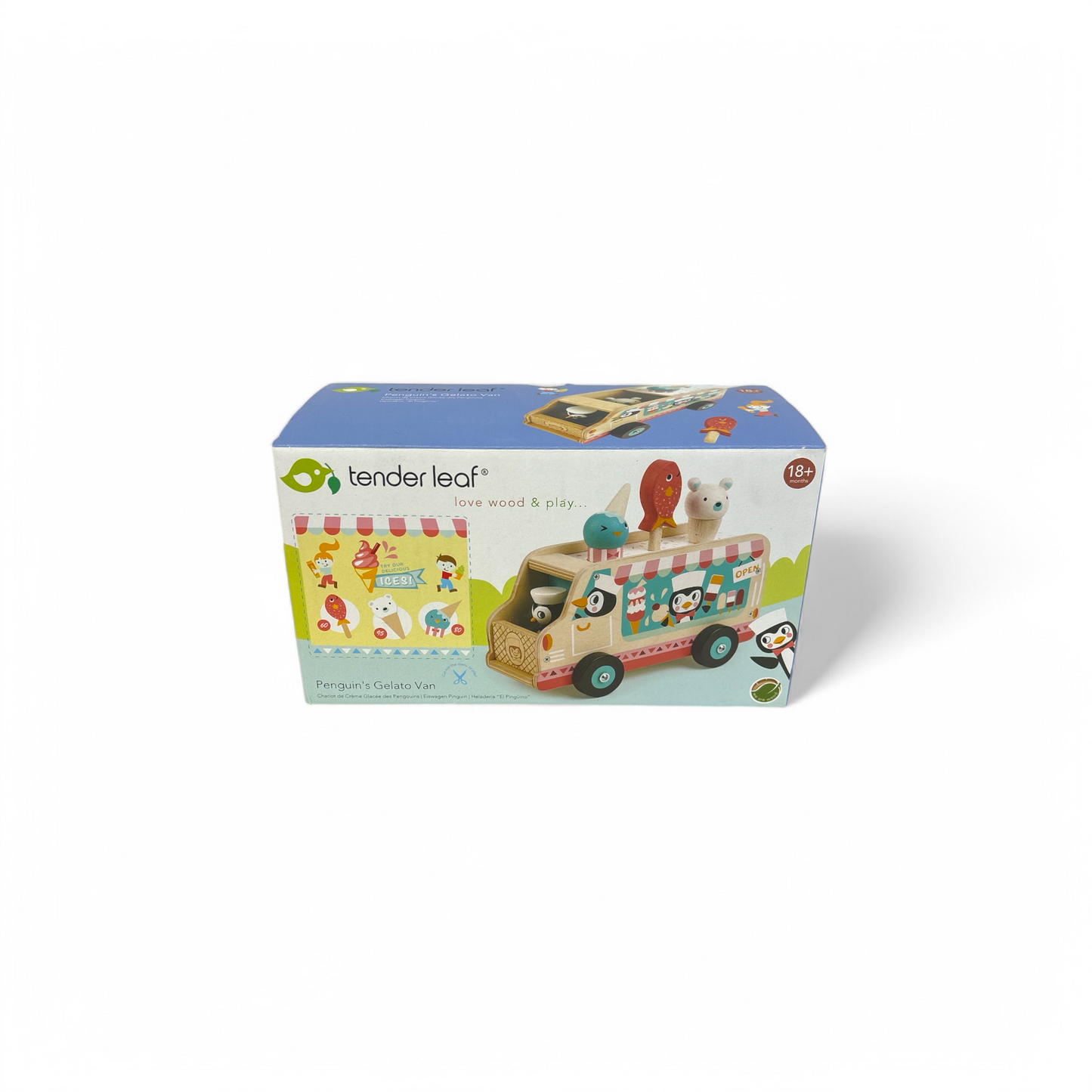 Penguin’s Gelato Van - Wooden Ice Cream Truck
