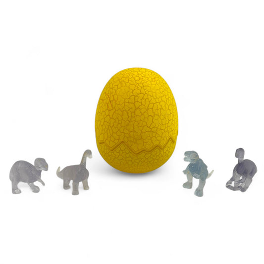 Holographic Dinosaur 4-Pack With Fossilized Dino Egg Case