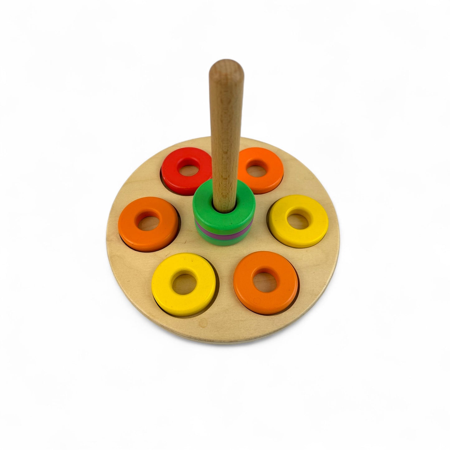 Montessori Flexible Wood Ring Stacker