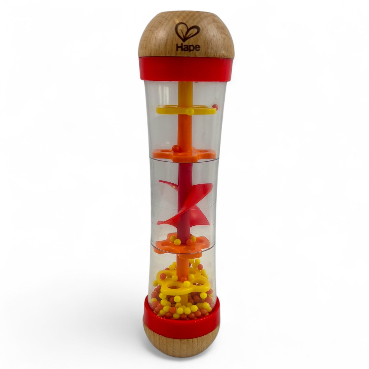 Beaded Raindrops, Red Wooden Soothing Sounds Toy