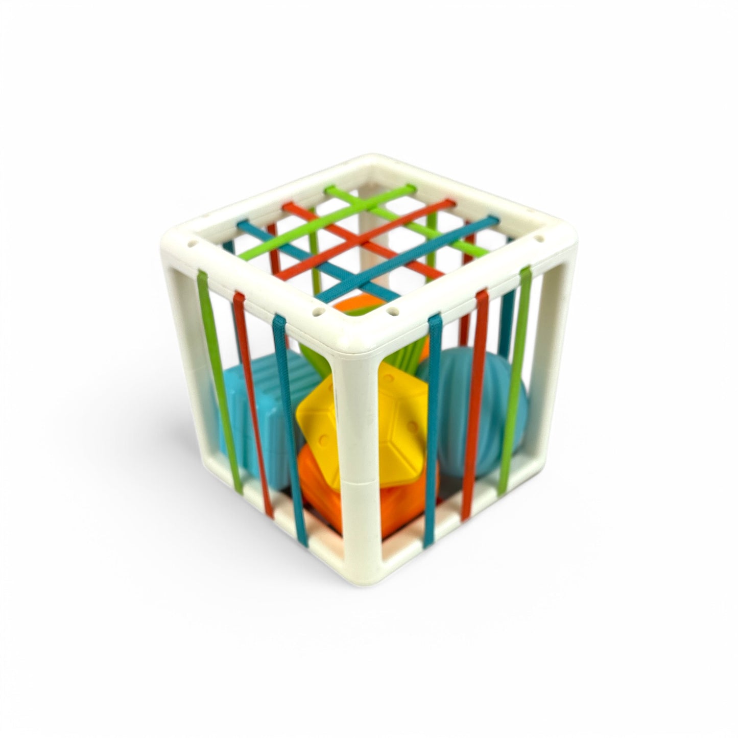 Montessori Cube & 6 Sensory Shape Blocks