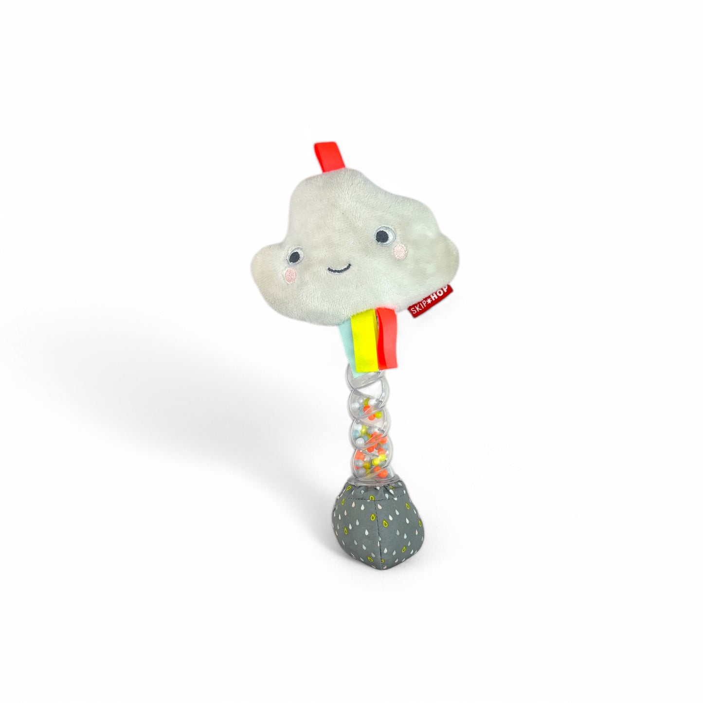 Silver Lining Cloud Baby Rattle Rainstick