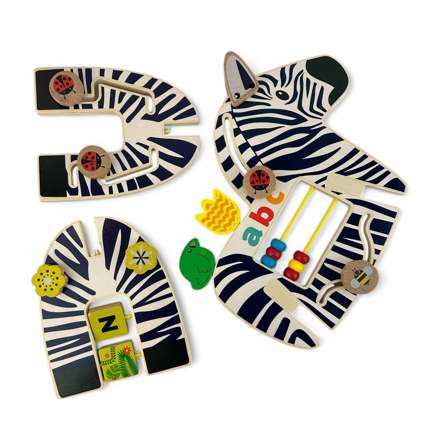 Safari Zebra - Wooden Toddler Activity Toy
