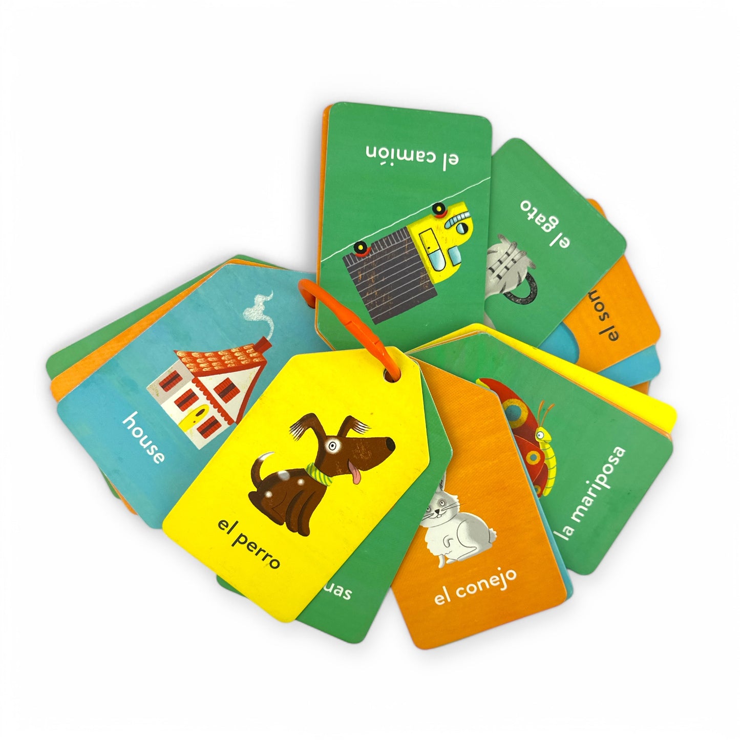 Spanish Baby Cognitive Flashcards, Double Sided