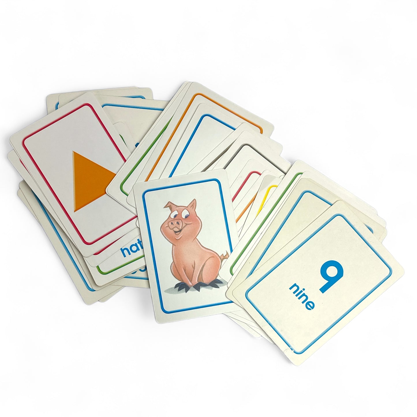 Shapes, Colors and Words Flash Cards