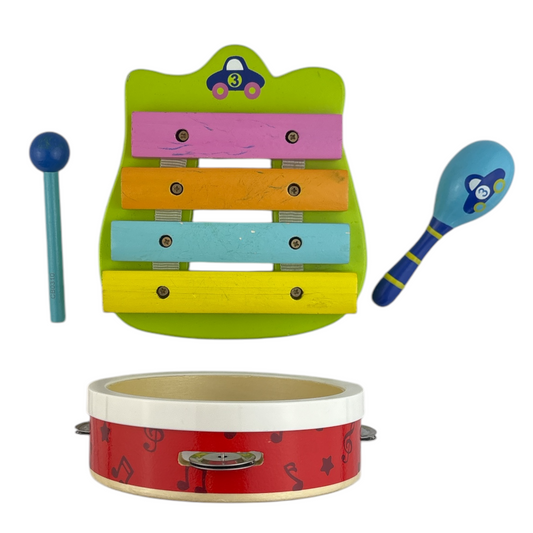 Little Musician's Starter Pack - includes Xylophone, Tamborine, and Maraca