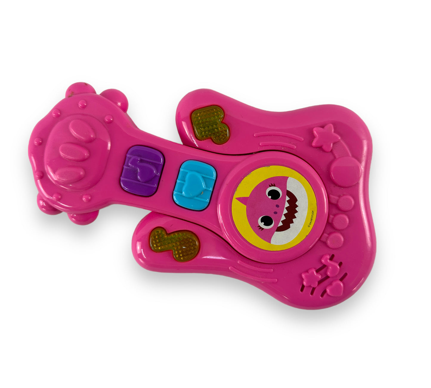 Baby Shark Interactive Toy With Sound Pink Guitar Shape