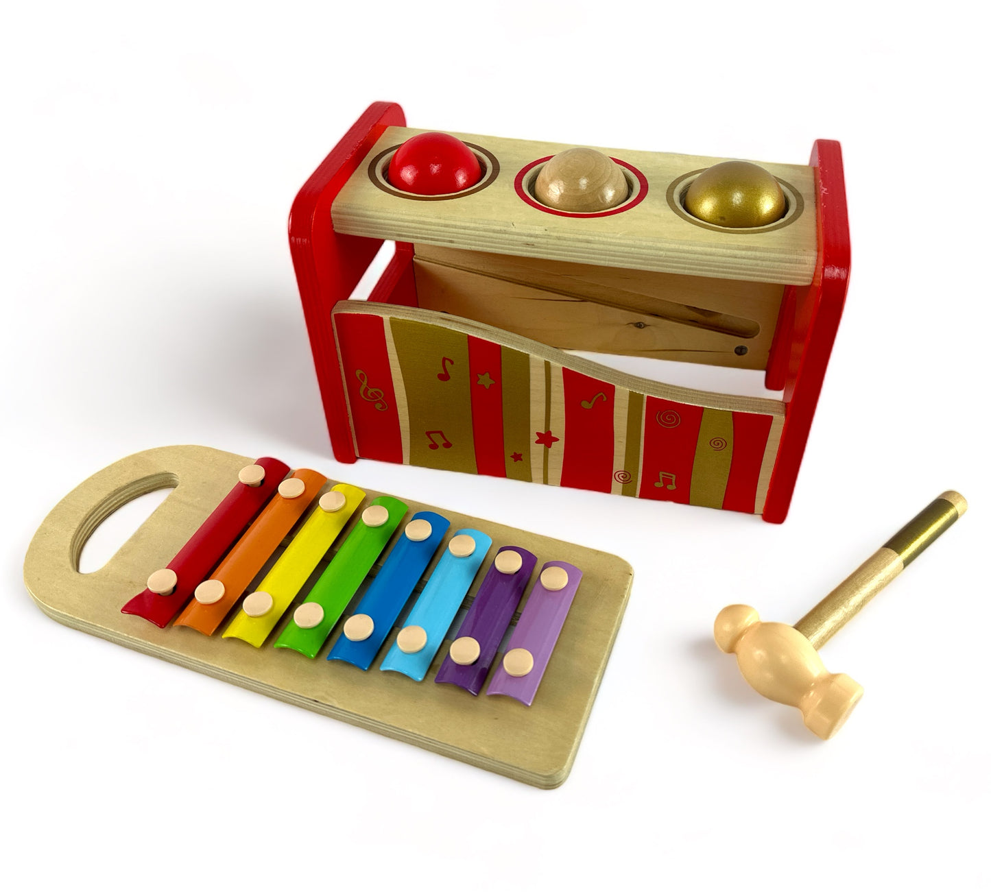 Pound & Tap Bench With Slide Out Xylophone