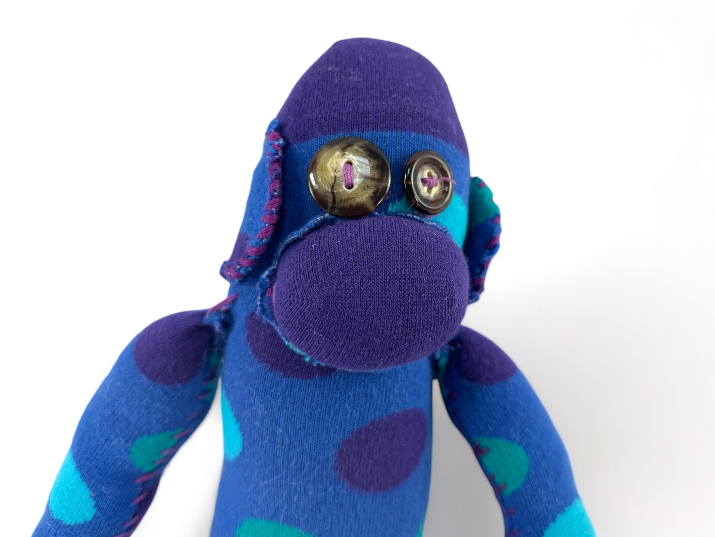 Handstitched Stuffed Sock Monkey