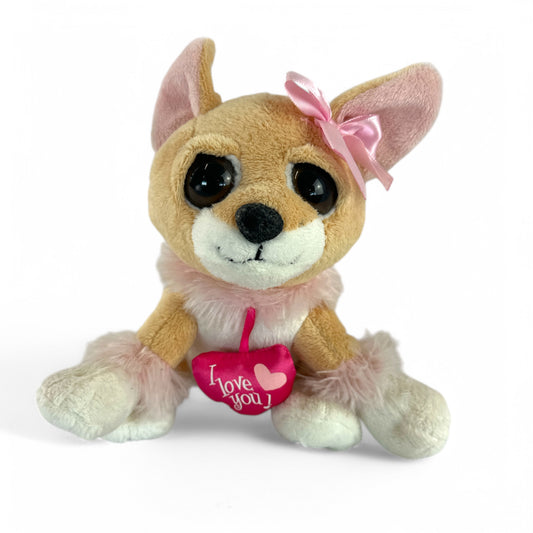 Plush Chihuahua "I Love You" Sitting Plush Puppy Toy