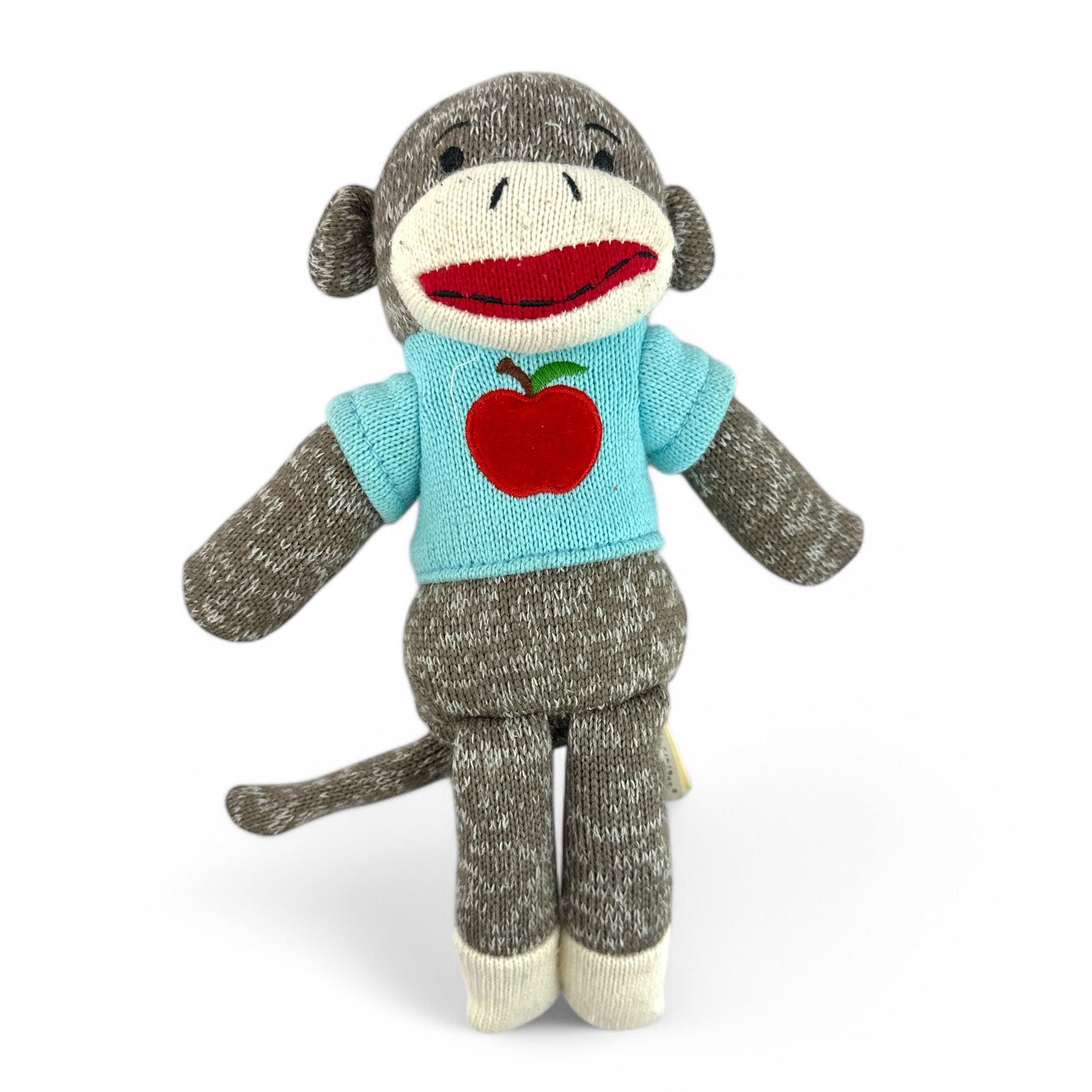 Dan Dee Sock Monkey With Red Apple Sweater