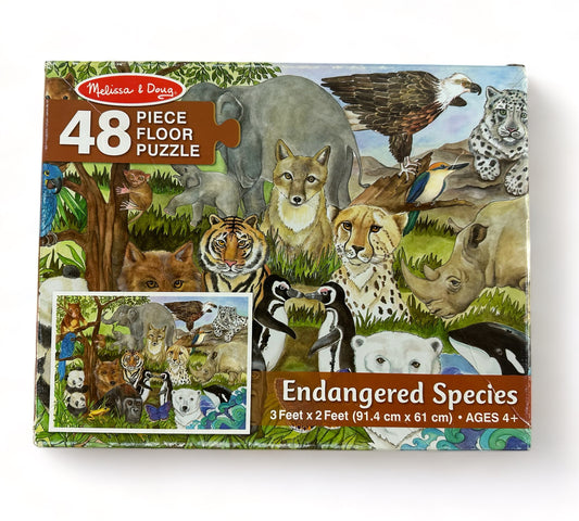 48 Piece Endangered Species Puzzle
