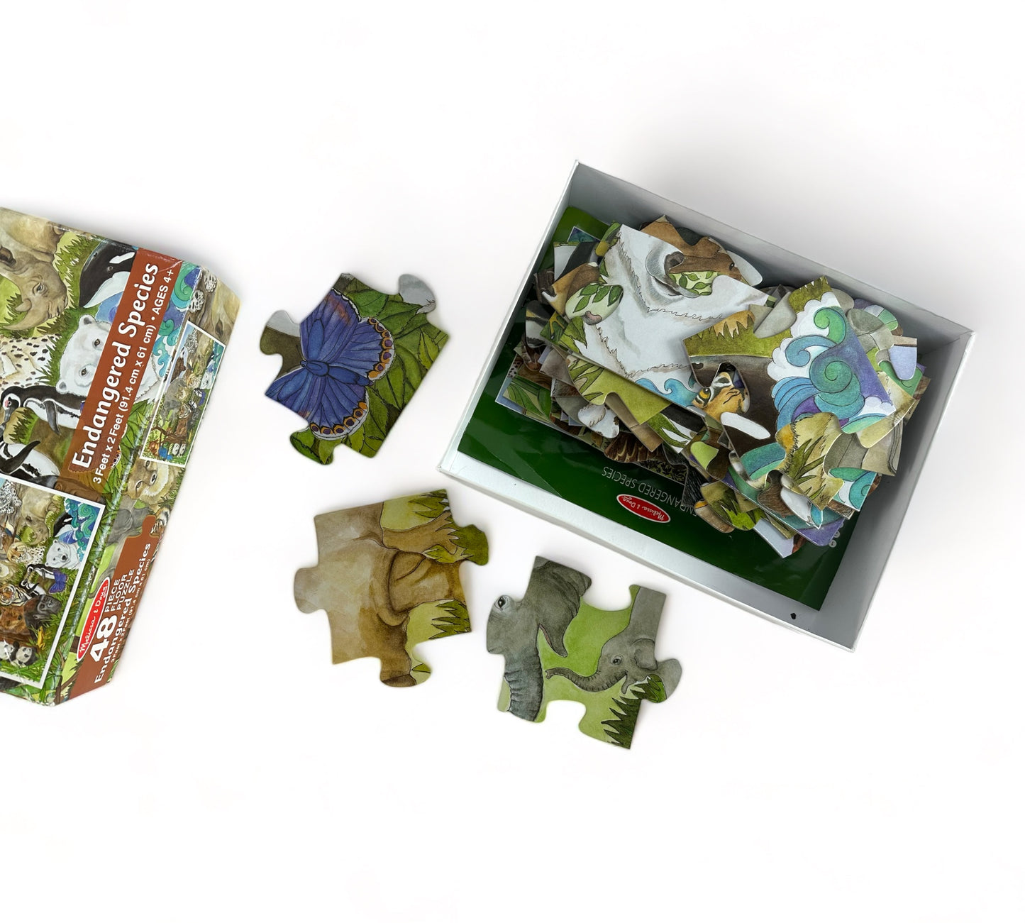 48 Piece Endangered Species Puzzle