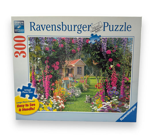 300 Piece Cottage and Flower Garden Puzzle