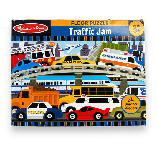 24 Piece Traffic Jam Floor Puzzle