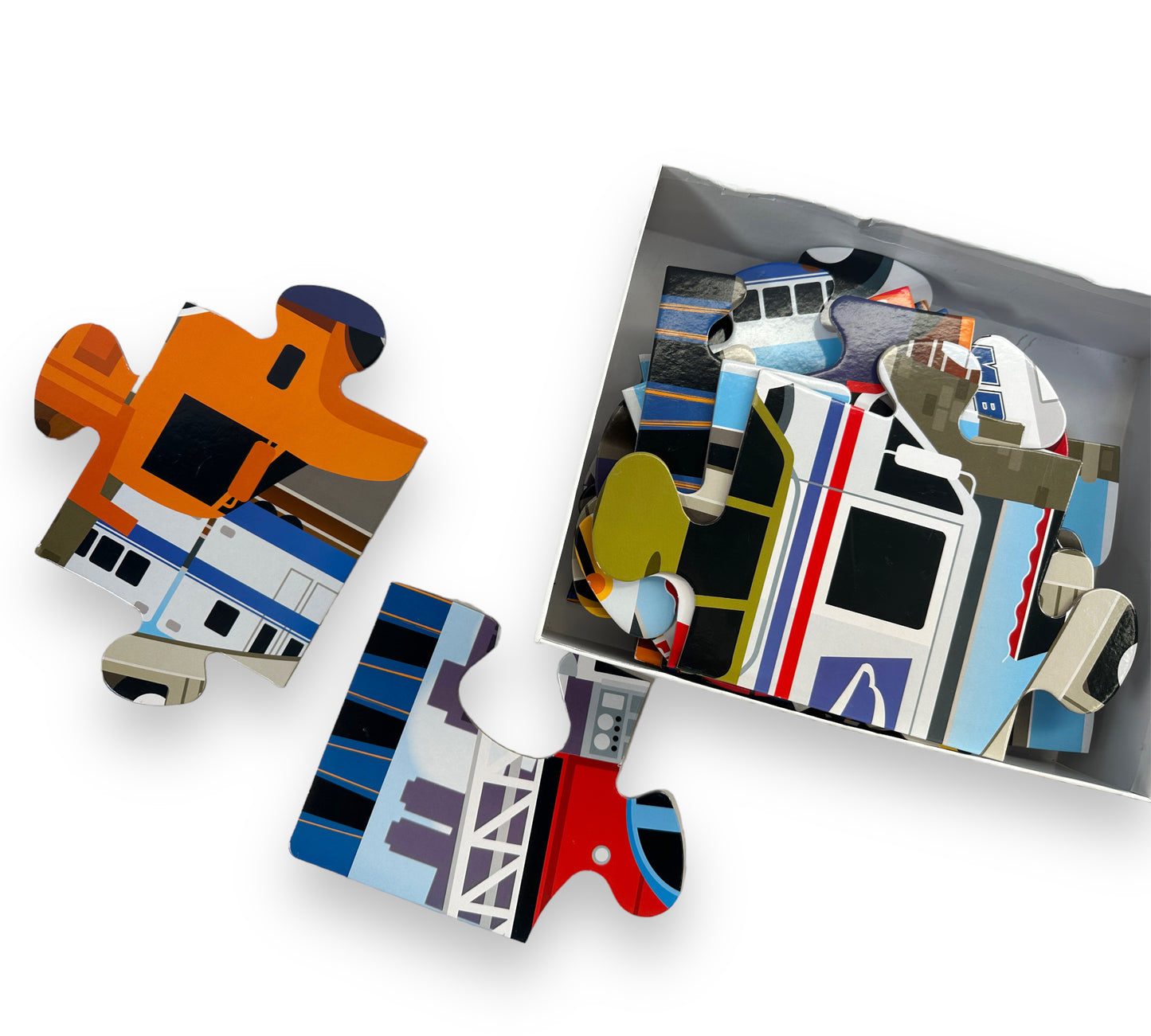 24 Piece Traffic Jam Floor Puzzle