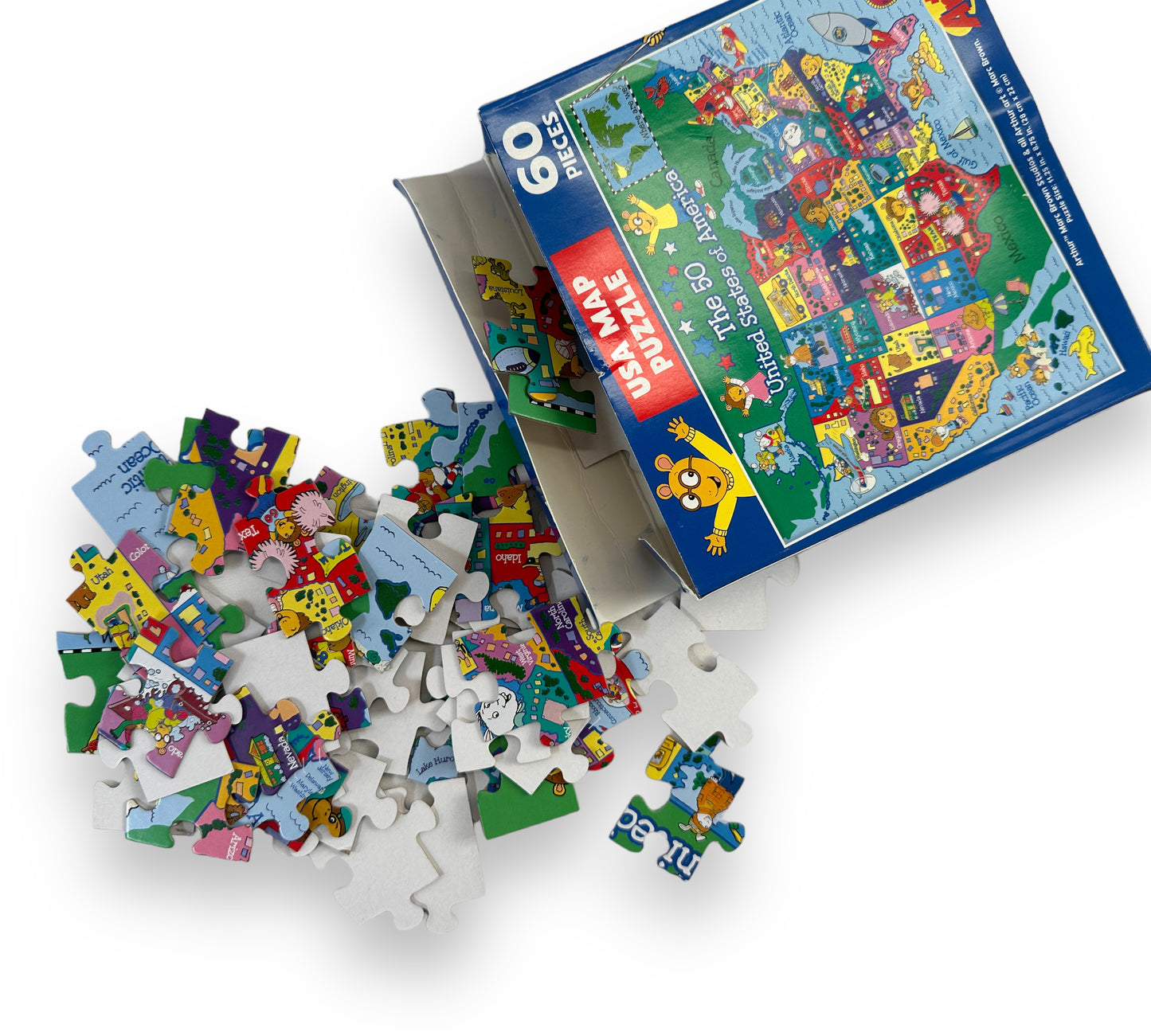 Arthur USA Map Puzzle 60 Pieces
