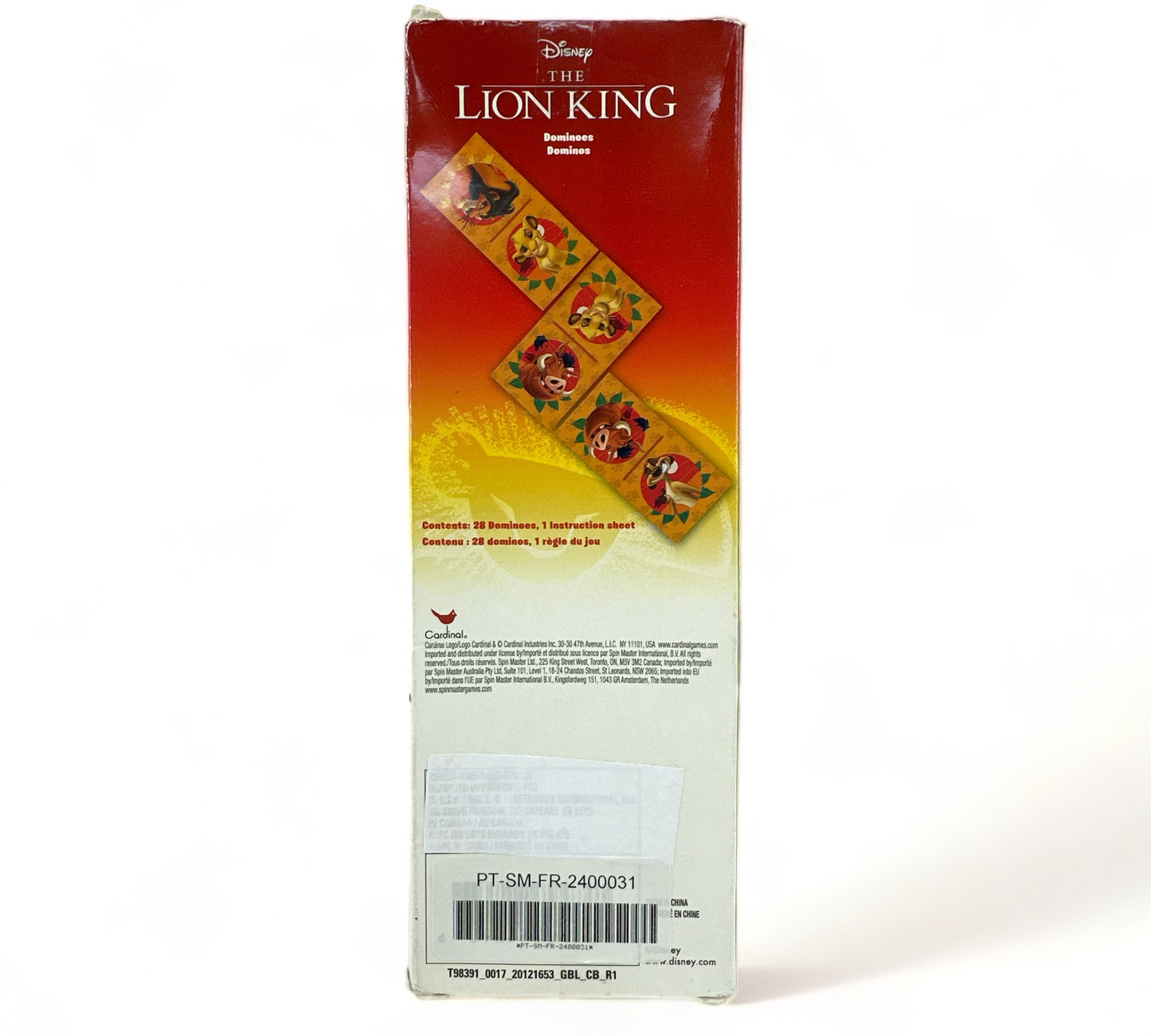 Lion King 28 Piece Dominoes Set