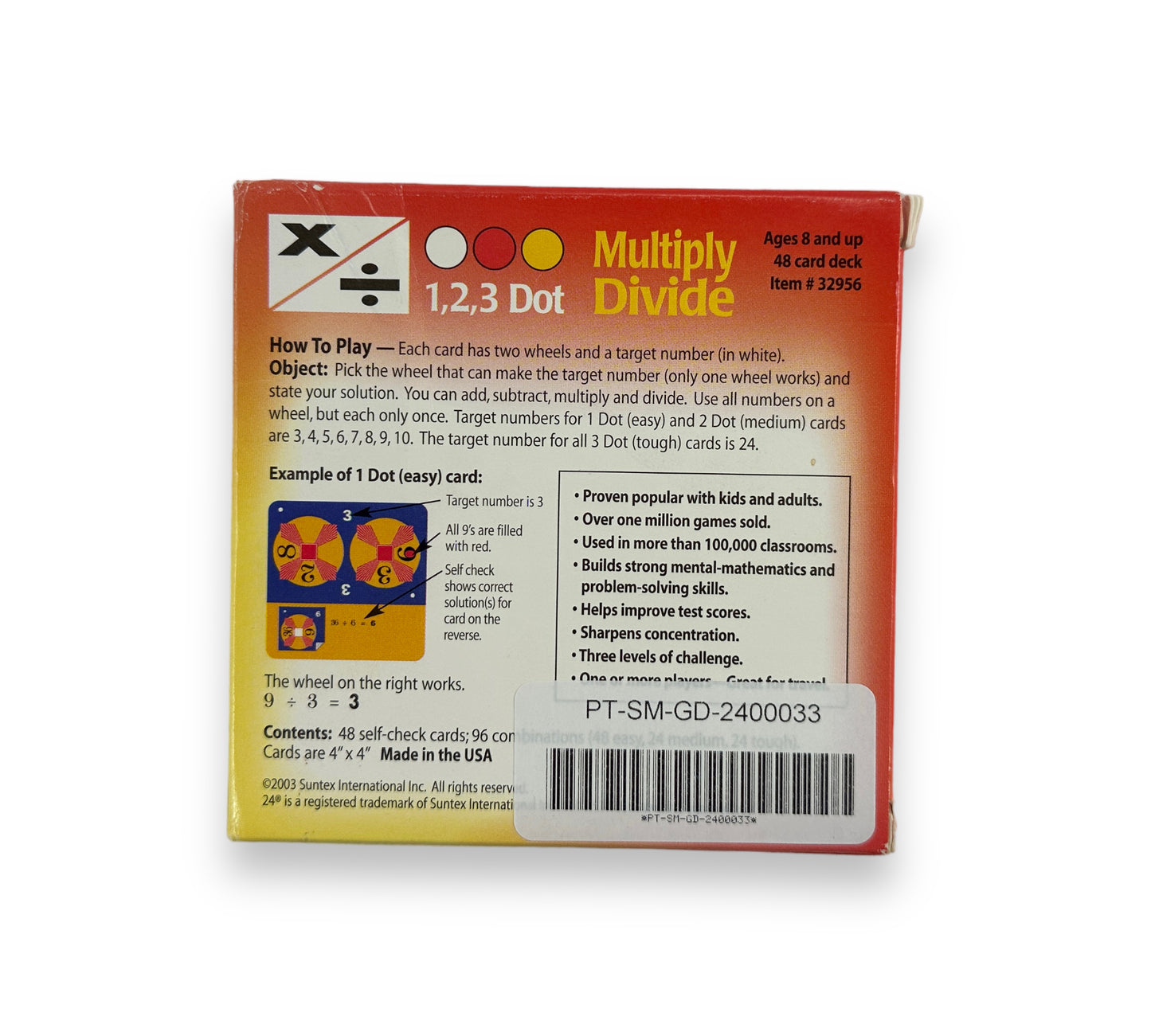 24 Game Primer Multiply/Divide 48 Cards