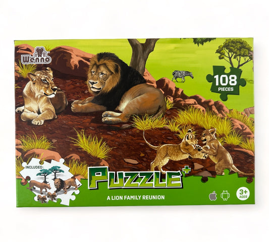 A Lion Family Reunion 108 Piece Puzzle