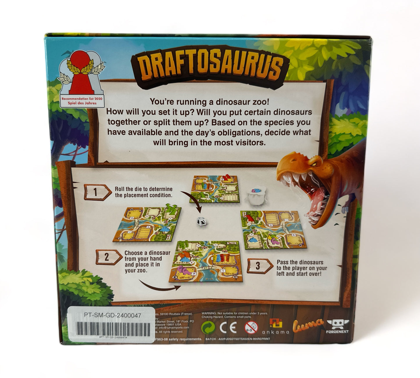 Draftosaurus Board Game