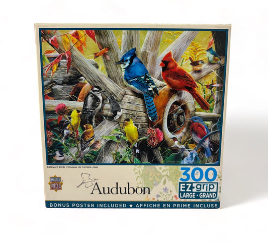 Audubon Backyard Birds 300 Piece Puzzle