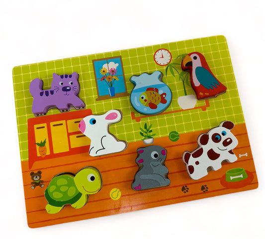 Animal Peg Puzzle Set