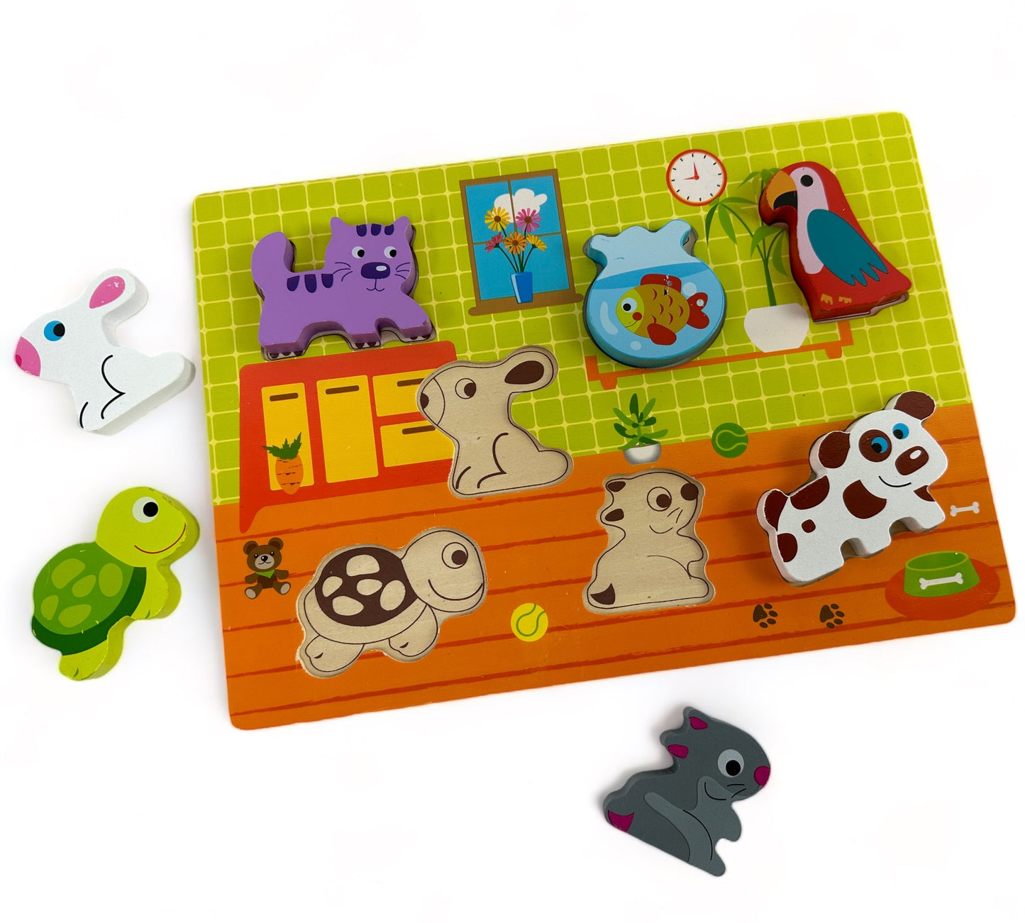 Animal Peg Puzzle Set