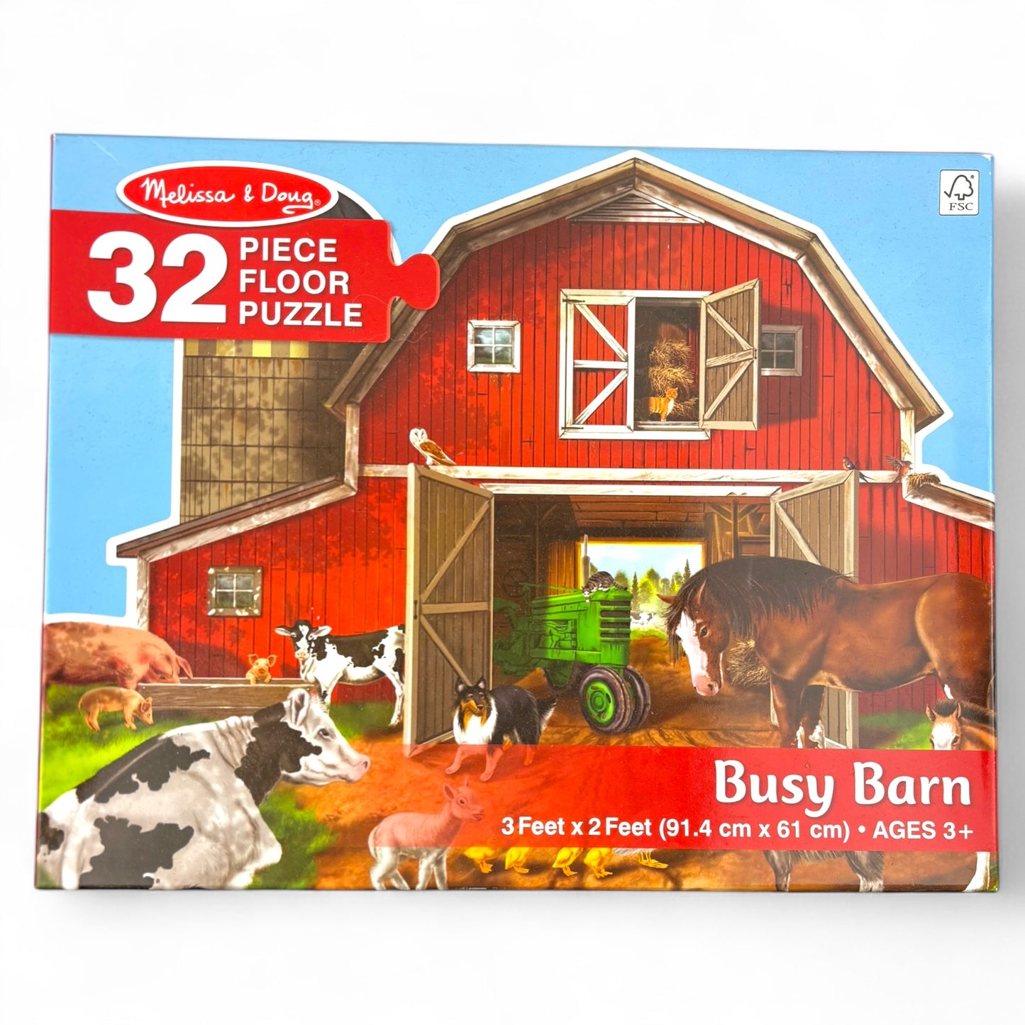 Busy Barn 32-Piece Floor Puzzle