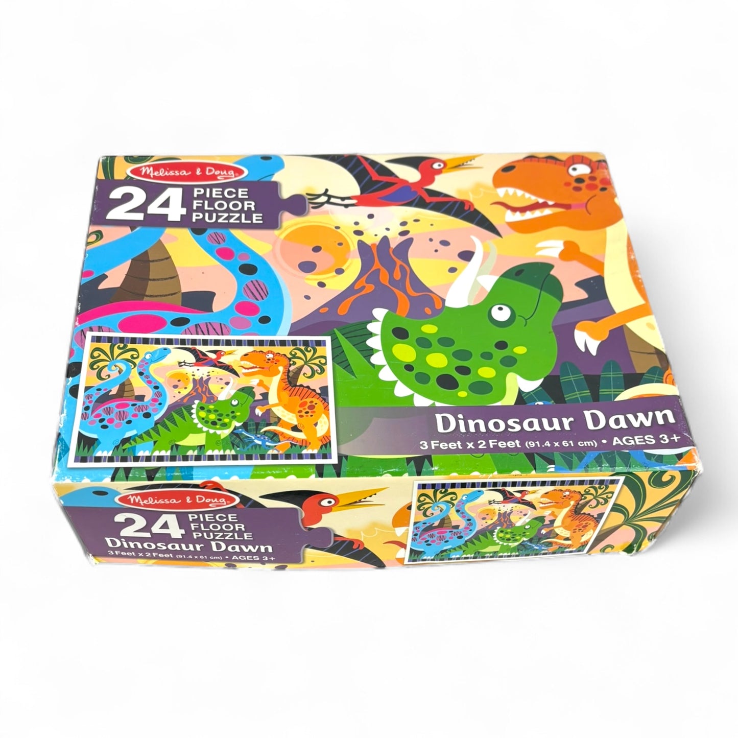 Dinosaur Dawn Jumbo Jigsaw Floor Puzzle (24 pcs, 2 x 3 feet)